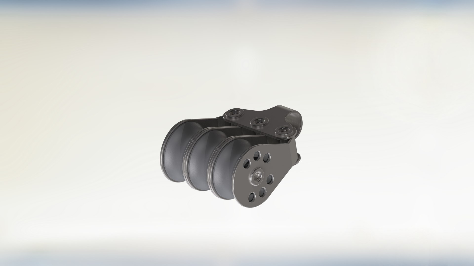 3D Triple Pulley Block 6mm Rope - TurboSquid 2025048