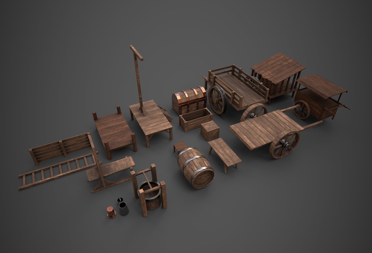 3D Wood Props Collection One https://p.turbosquid.com/ts-thumb/d3/wX6lcZ/eK/01/jpg/1768306106/1920x1080/fit_q87/693e68558309727f72baed8c2ad26c2704da13e1/01.jpg