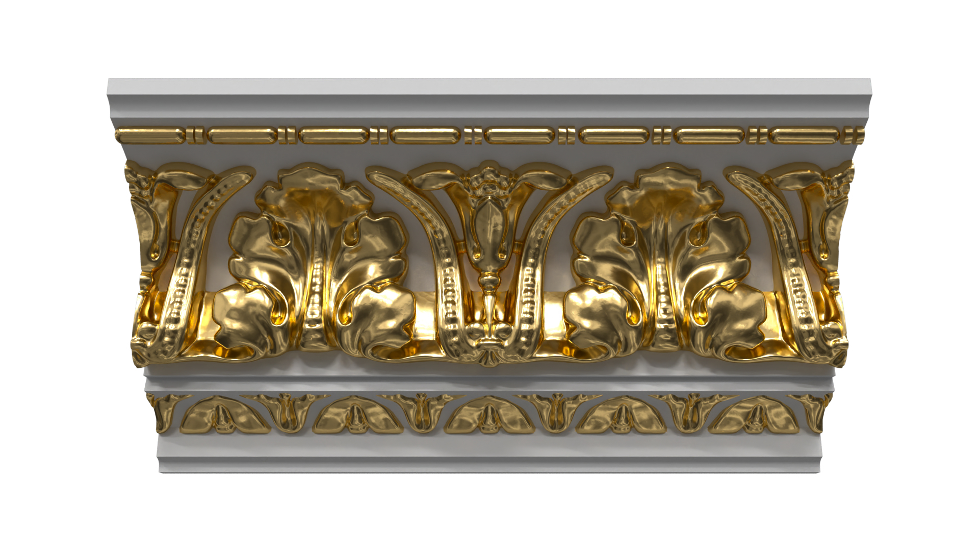 Patterned Cornice Gypsum Plaster DK69 3D - TurboSquid 1996316