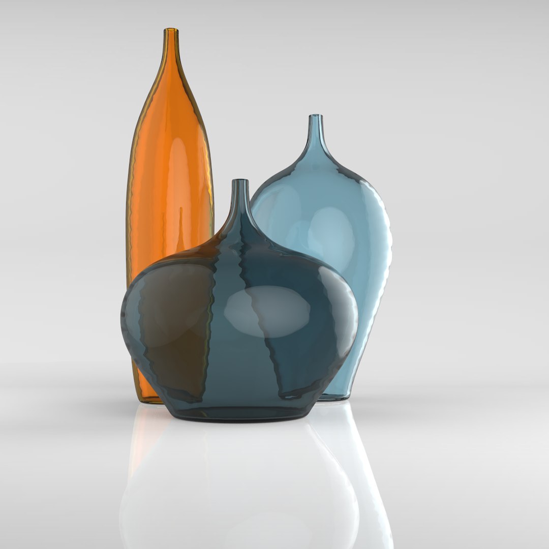 Set vases 3D - TurboSquid 1522622