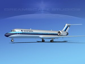 3d model turbines boeing 717-200 717s