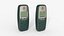 Green Retro Mobile Phone with Charger