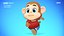 Monkey Chimp Primate Animated Rigged