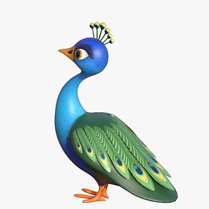 Cartoon Peacock