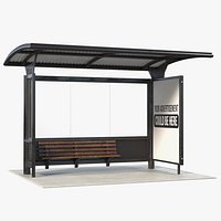 Bus Stop Black Old