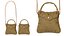 Lovely Heart Embellished Handbag light brown 3D model