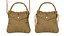 Lovely Heart Embellished Handbag light brown 3D model