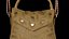 Lovely Heart Embellished Handbag light brown 3D model