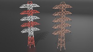3D Electric Transmission Towers