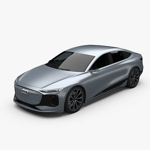 3D Audi A6 E-Tron concept