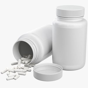 Medicine Bottle with Pills