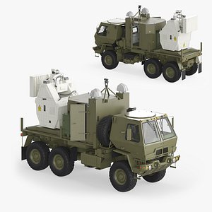 3D Mobile Laser Turret System model