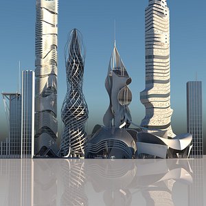 Futuristic Skyscraper collection 6