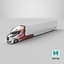 3D Peterbilt Supertruck 2 with Trailer model