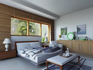 minimalis badroom 3d 3ds