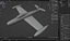 Le modèle de jeu peint à la main du F-84B Thunderjet