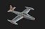 Le modèle de jeu peint à la main du F-84B Thunderjet