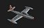 Le modèle de jeu peint à la main du F-84B Thunderjet