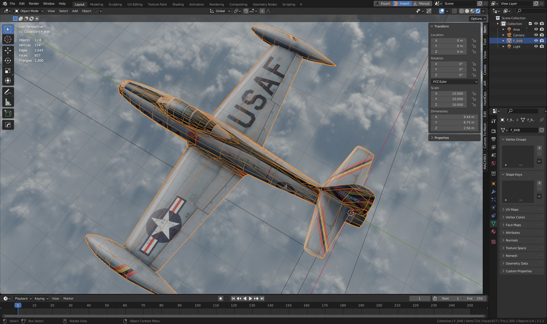 The F-84B Thunderjet  Hand painted game model 3D model https://p.turbosquid.com/ts-thumb/d4/ID73bZ/nh/16/png/1729942819/1920x1080/fit_q87/6a5612f376b9fa29b8eb2ddfd81f26187f5f9bbb/16.jpg