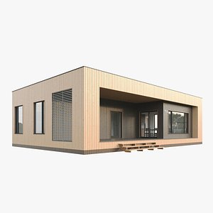 3D Simple Modular House 2 model
