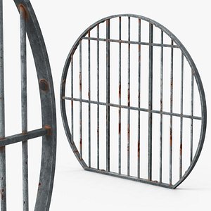 Sewer Structure Circular Grate Grey Old