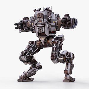 3D model Sci-Fi Military Mech Robot