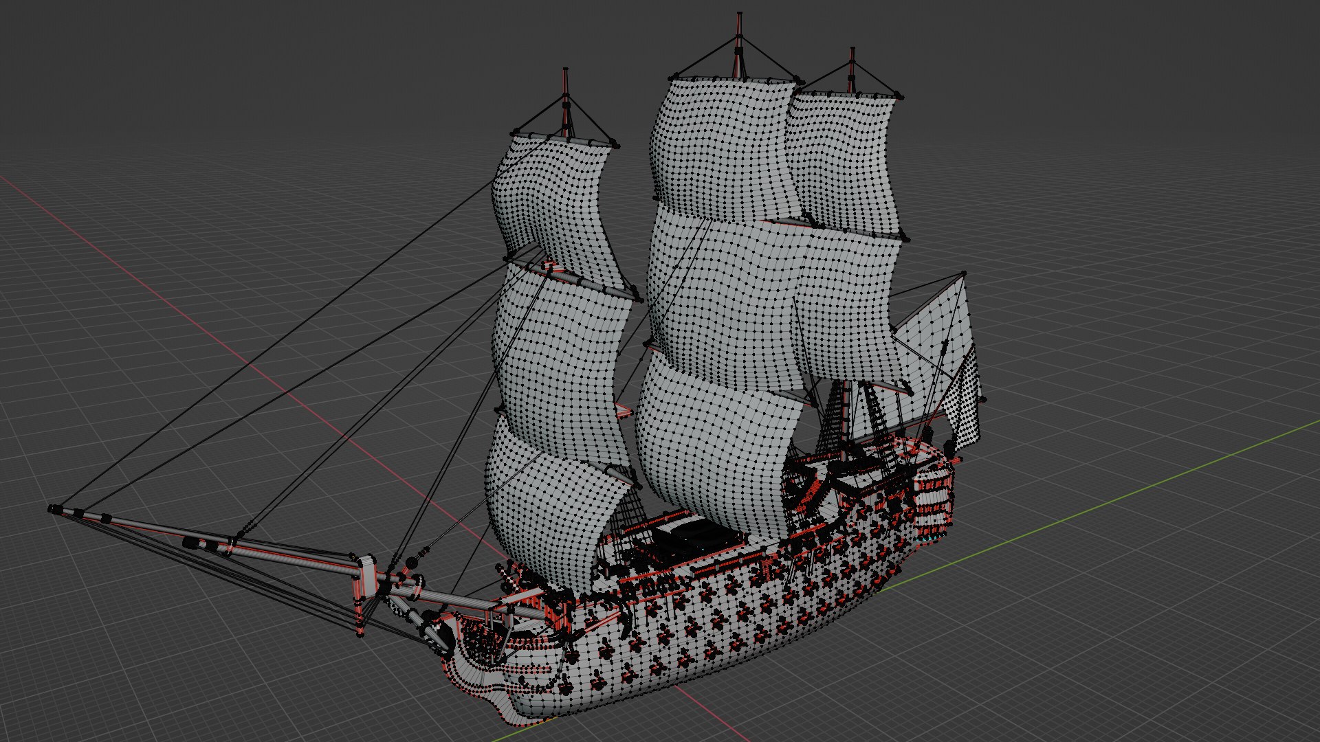 HMS Endeavour Sailing Ship 3D TurboSquid 2097289