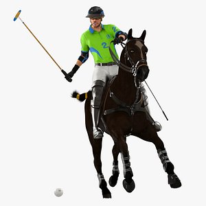 Male Polo Player Animated HQ Standard License