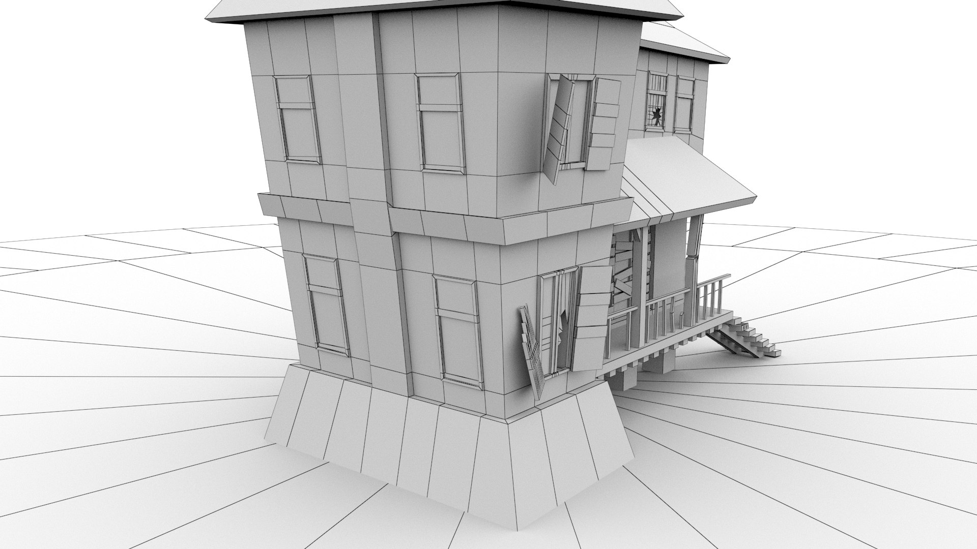 3d haunted house
