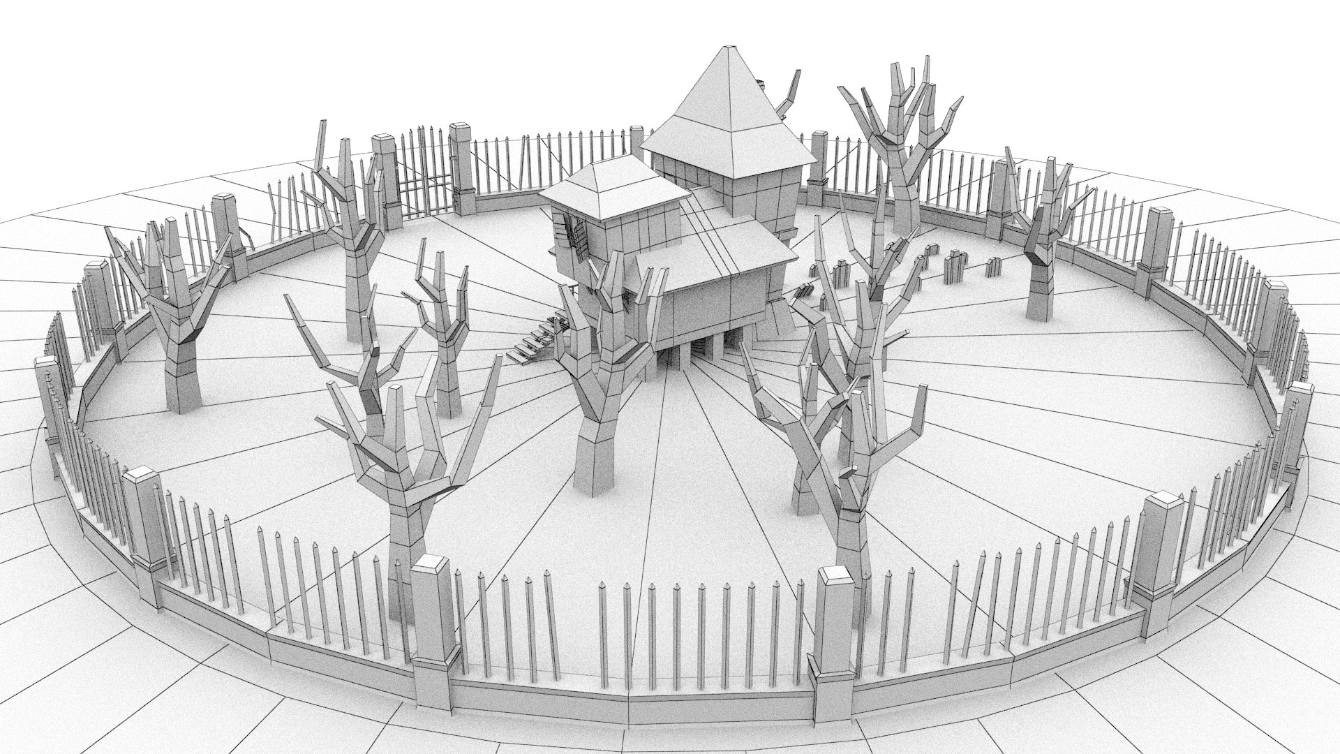 3d haunted house