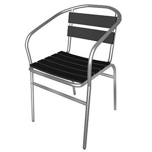 3d metal chair model