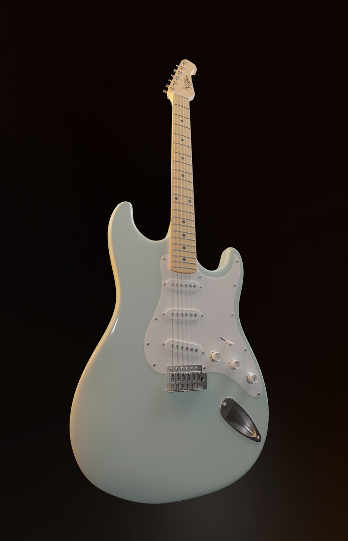 3D Electric Guitar Model - TurboSquid 2225687