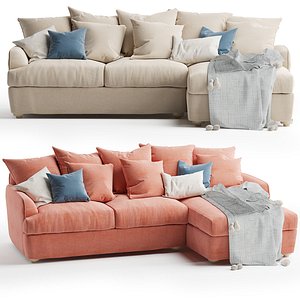 Smooch Chaise Sofa 3D model
