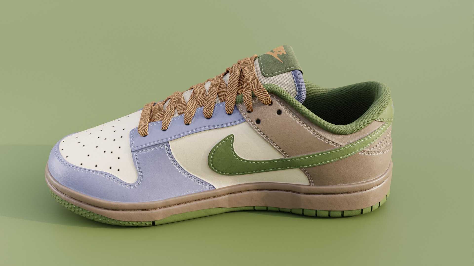 3D Nike Dunk Low Custom - TurboSquid 2118396