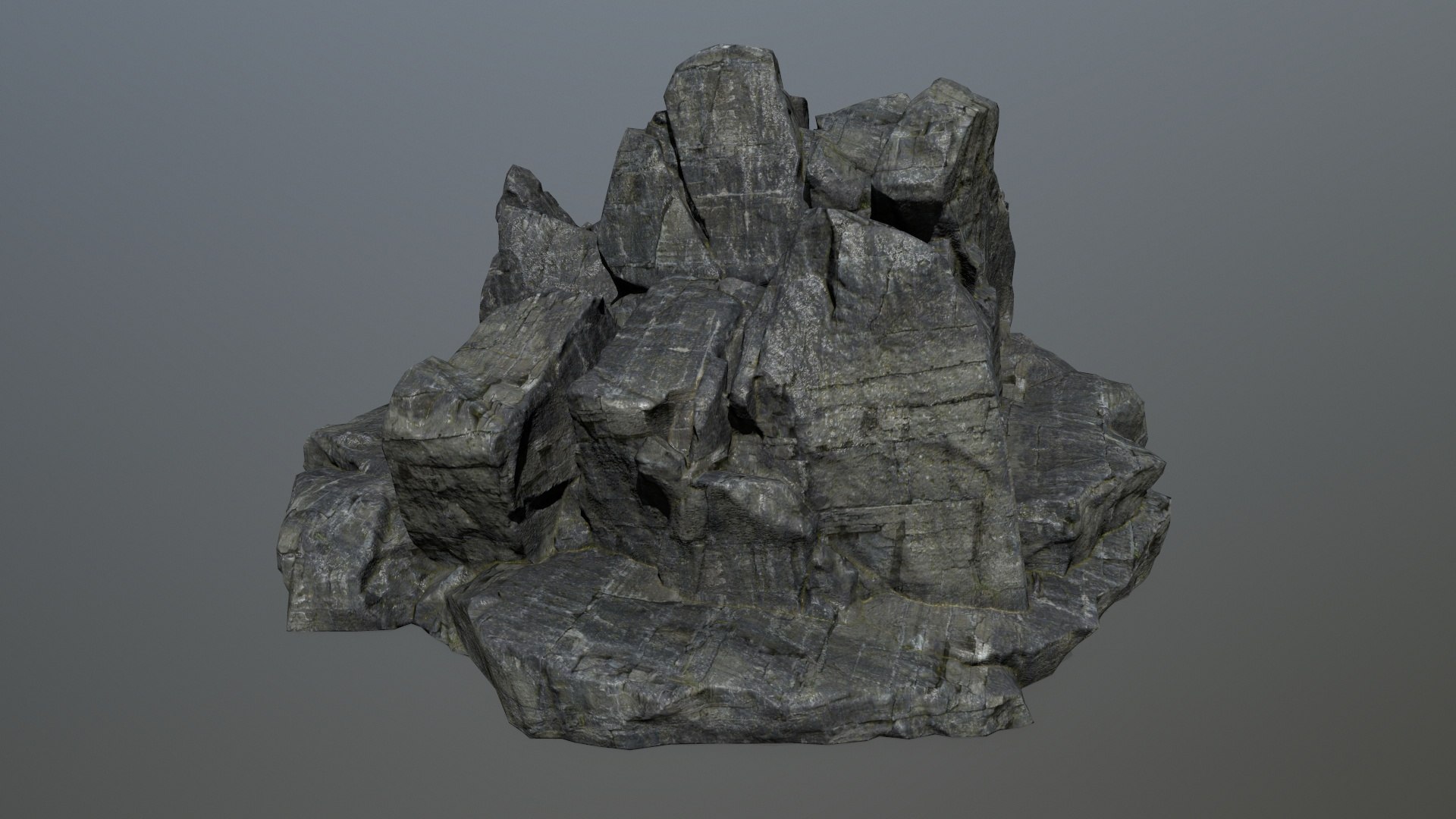 Rock Cliff 3D Model - TurboSquid 1618125