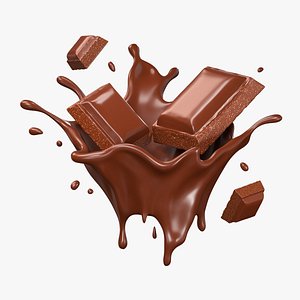 3D Chocolate Splash 02
