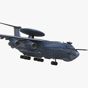 Airborne Radar Patrol Plane Rigged for Cinema 4D