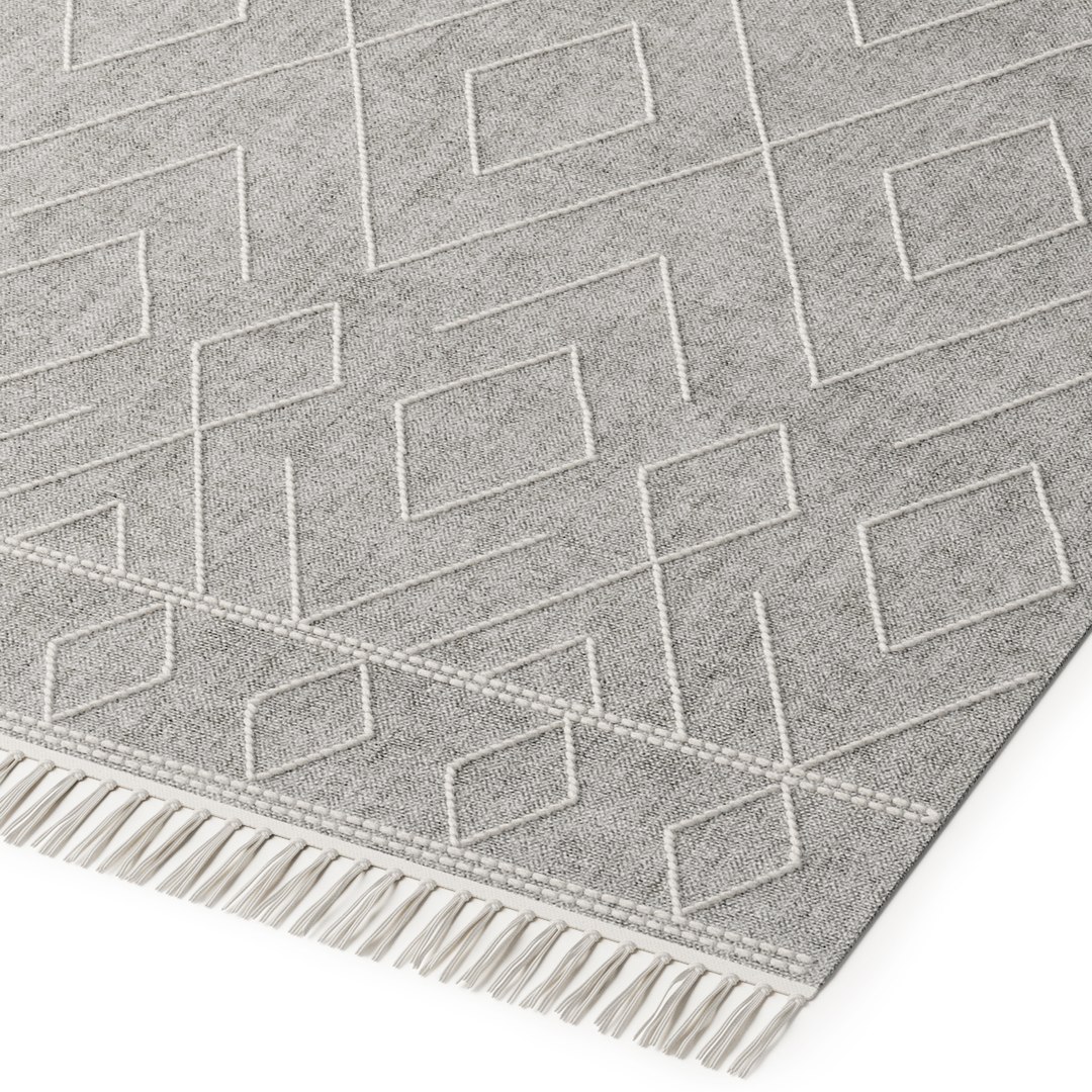 3D COTTON RUG SYDNEY GRAY - TurboSquid 1846852