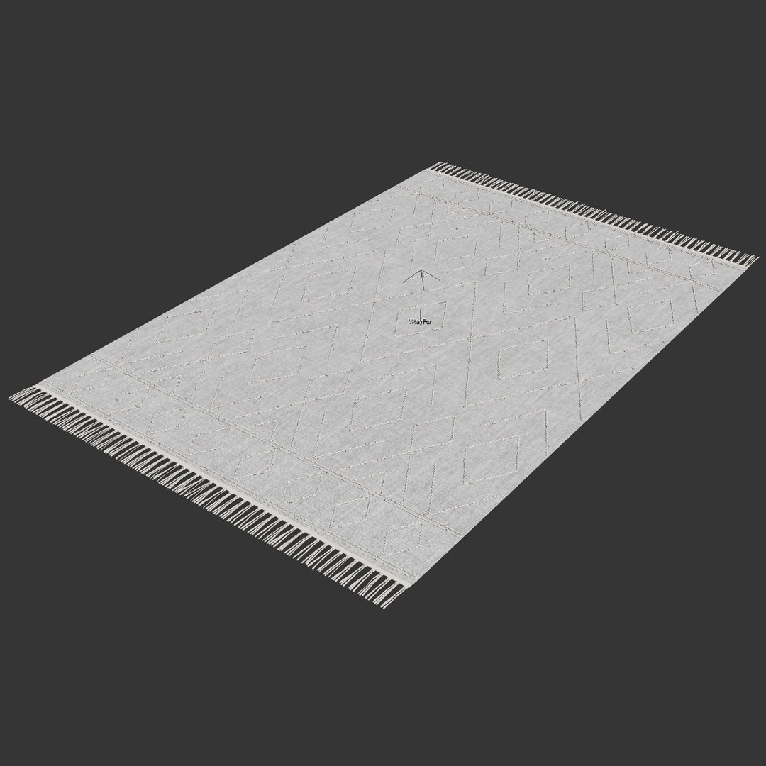3D COTTON RUG SYDNEY GRAY - TurboSquid 1846852