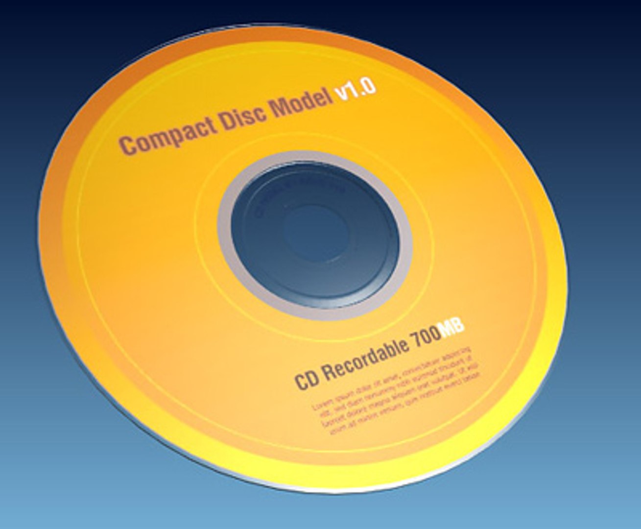 3d Cd Disk