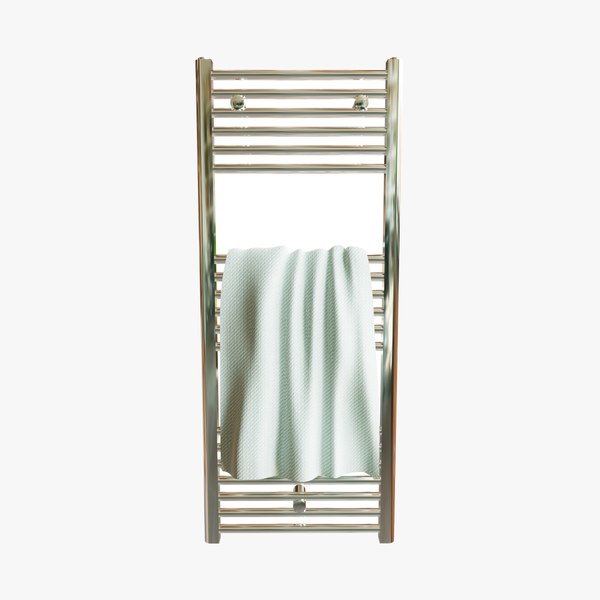 3D Towel on Drying rack Rail - 3D Asset