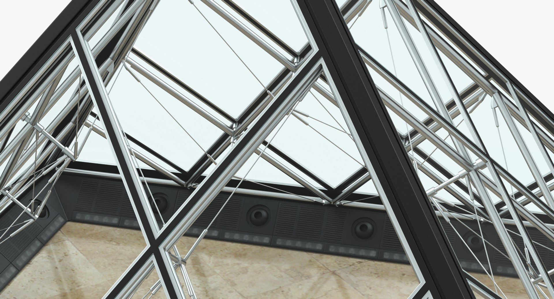 3D Small Glass Pyramid - TurboSquid 1271770