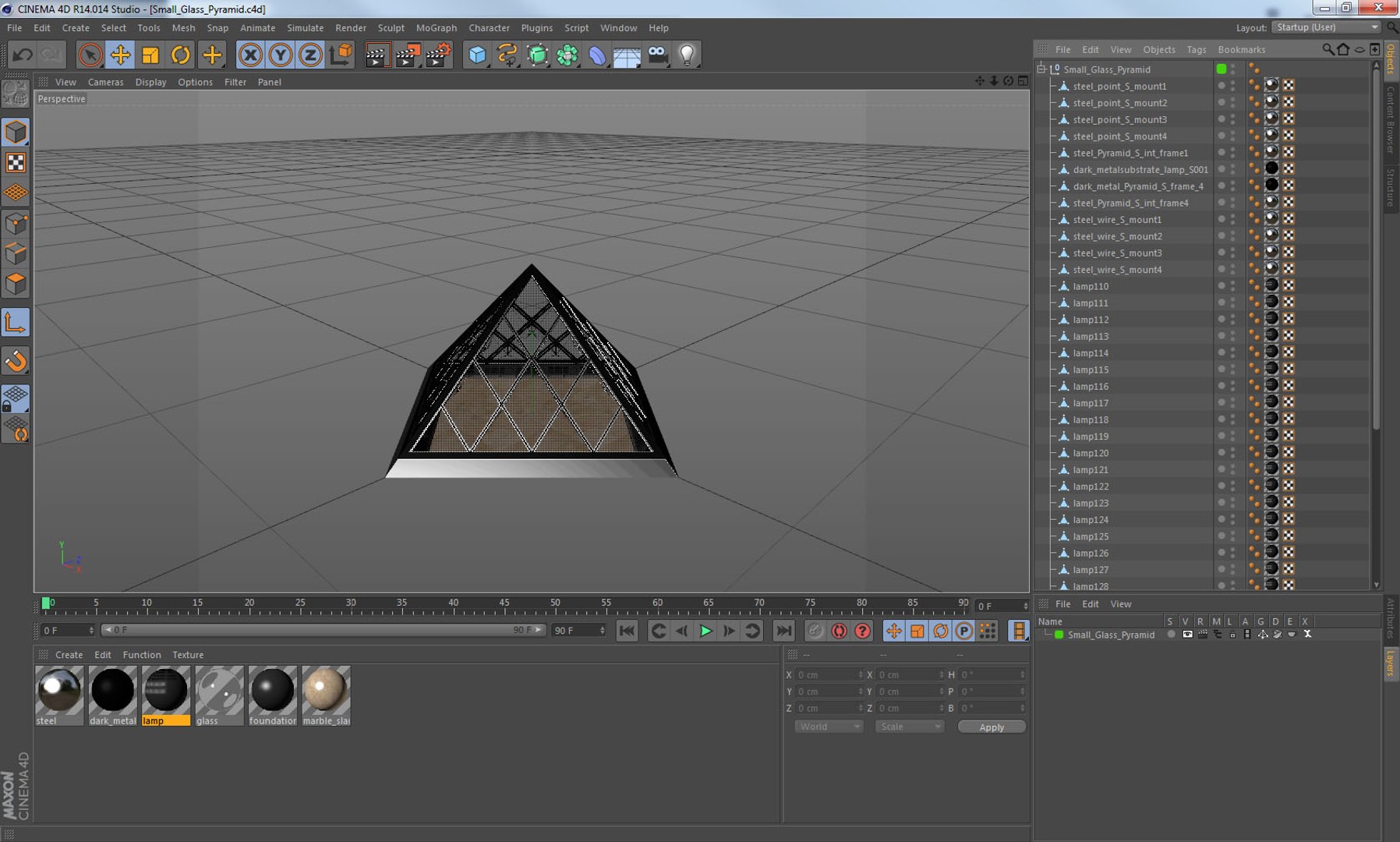 3D Small Glass Pyramid - TurboSquid 1271770