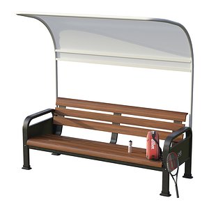 3D Sport Resting bench Long 2