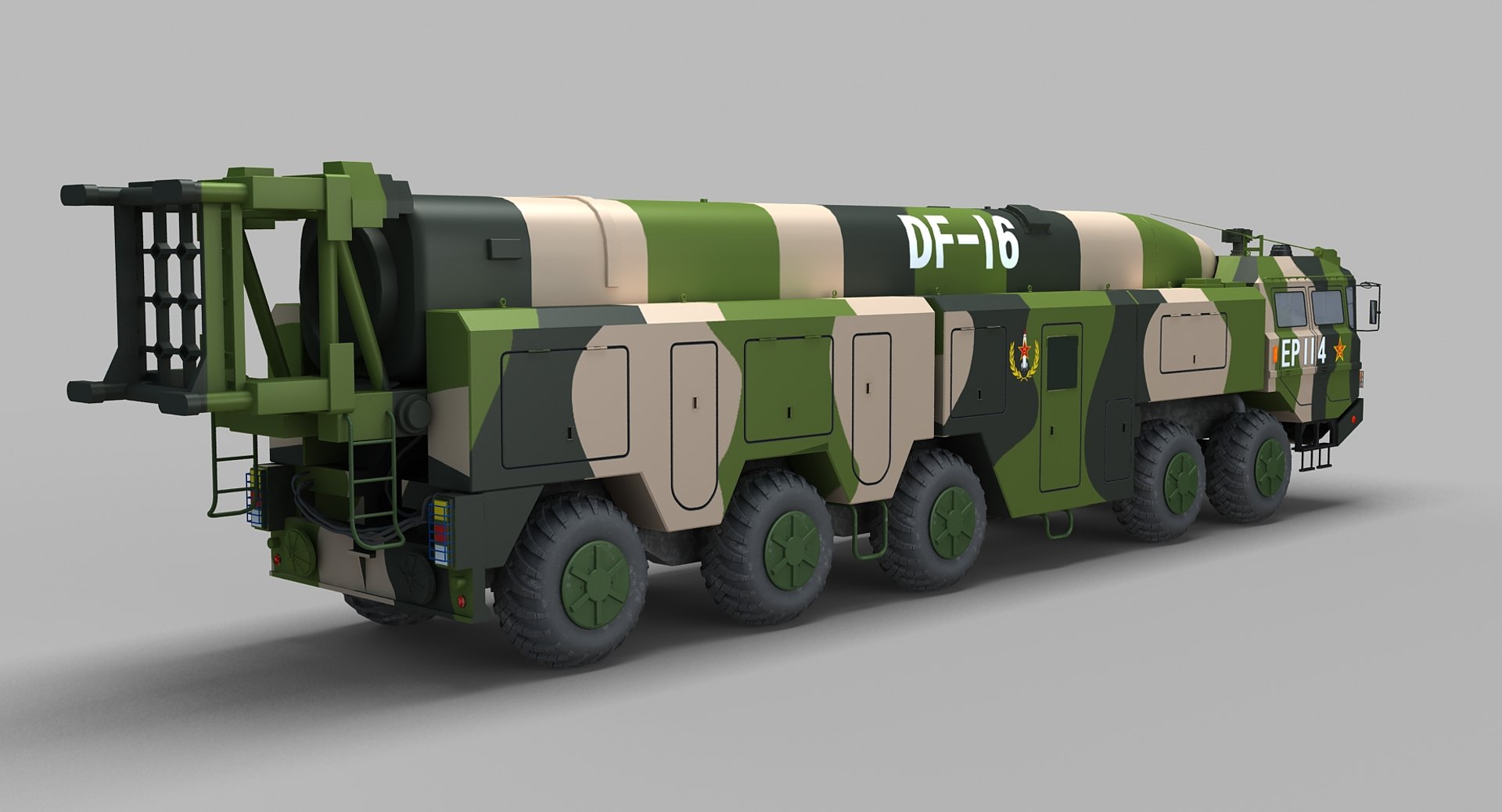 Chinese Df-16 Missile 3D Model - TurboSquid 1387486