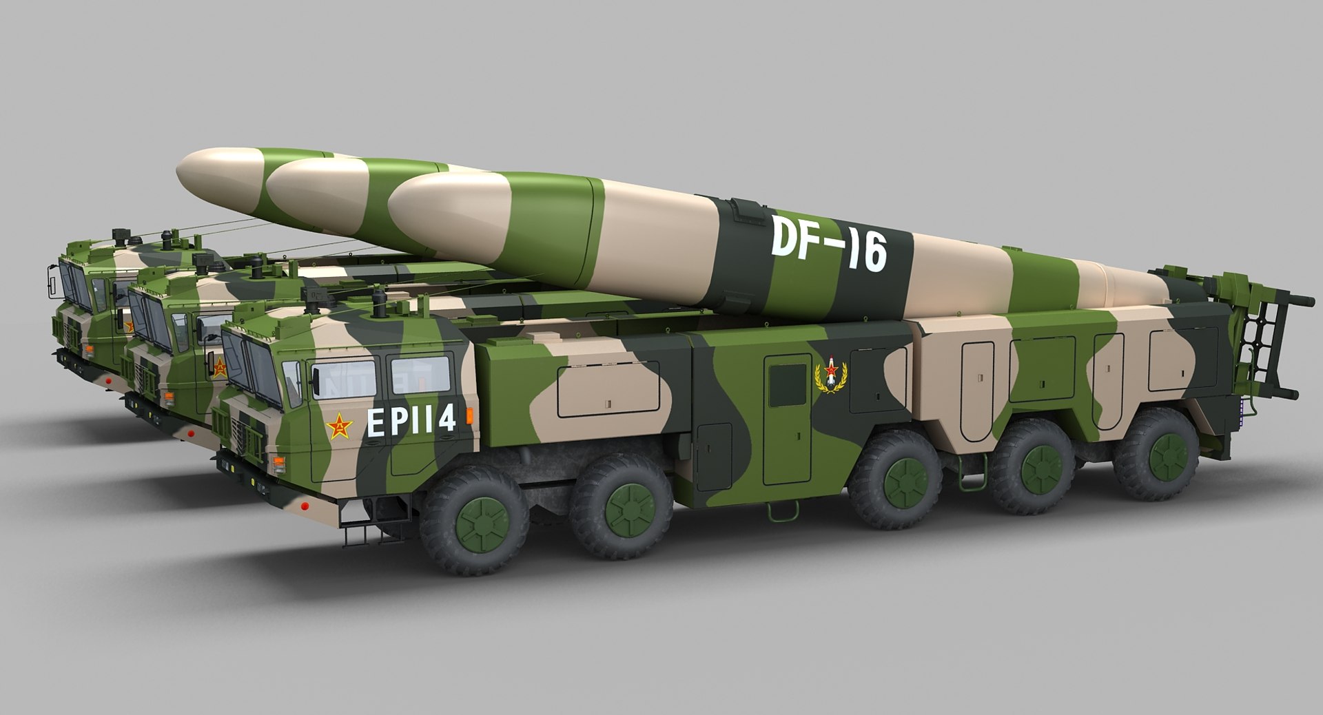 Chinese Df-16 Missile 3D Model - TurboSquid 1387486