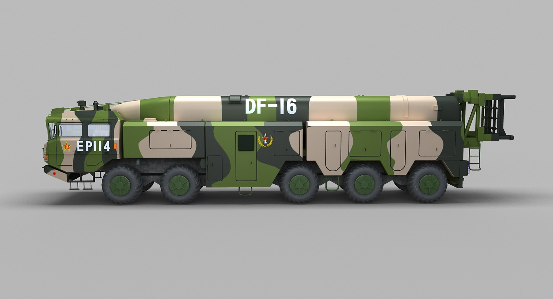 Chinese Df-16 Missile 3d Model - Turbosquid 1387486