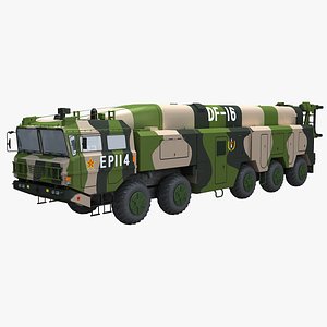 chinese df-16 missile 3D model