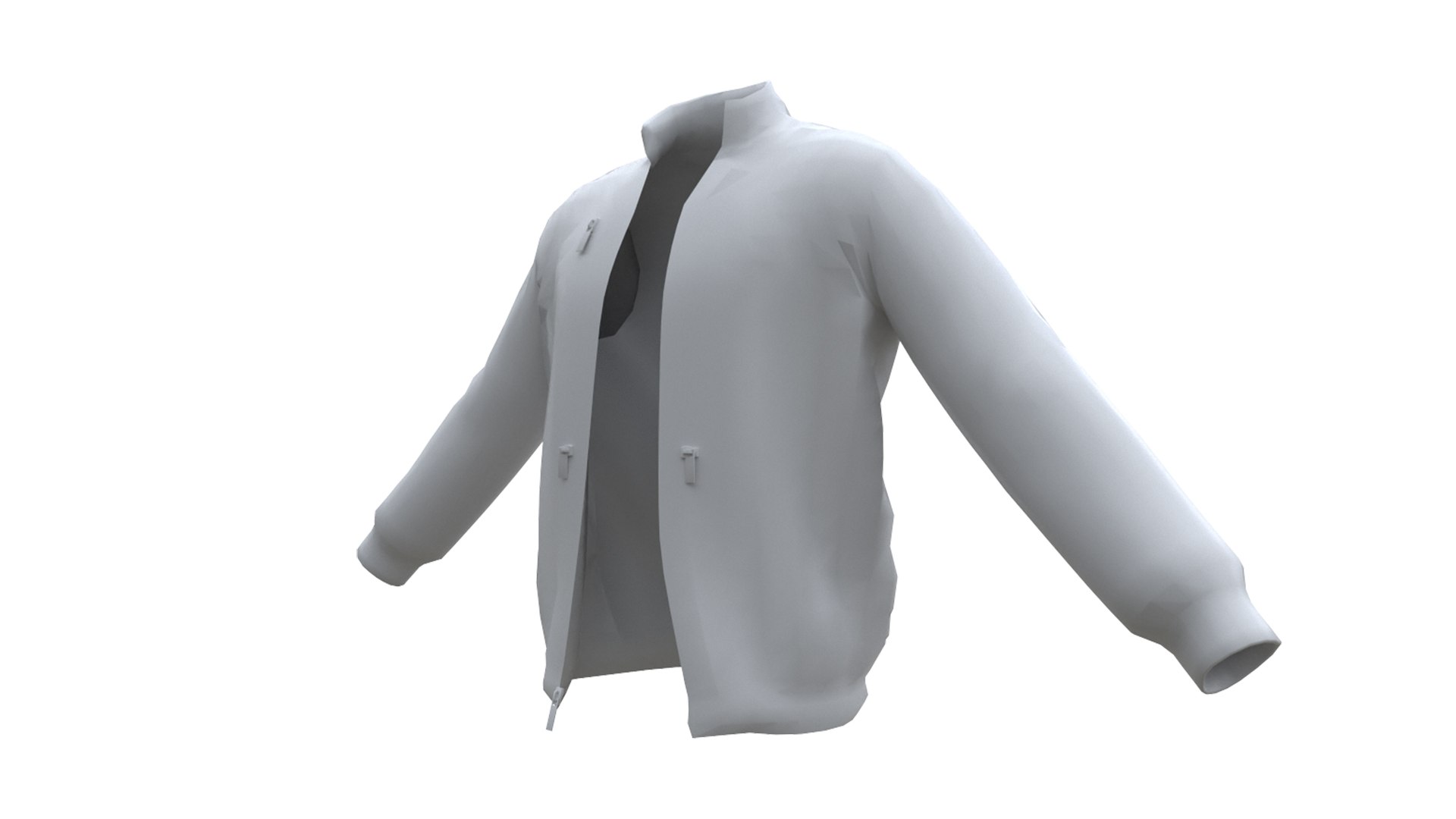 Safety Bomber Jacket Low-poly 3D model - TurboSquid 1859598