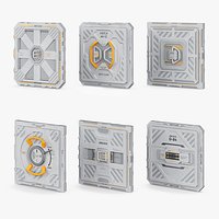 Modular Airlock Door Assembly Kit Gray